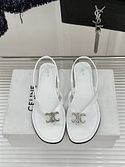 	 Colestore Celine Biki Sandal In Calfskin Ultra White - 1