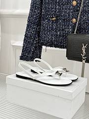 	 Colestore Celine Biki Sandal In Calfskin Ultra White - 6
