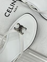	 Colestore Celine Biki Sandal In Calfskin Ultra White - 5