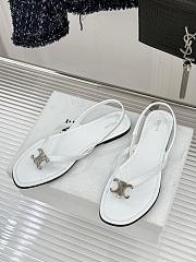 	 Colestore Celine Biki Sandal In Calfskin Ultra White - 4