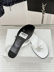 	 Colestore Celine Biki Sandal In Calfskin Ultra White - 2