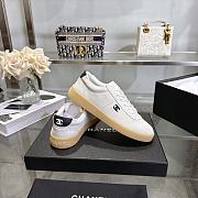 Colestore Chanel Sneakers Suede calfskin & calfskin, white & black  - 5