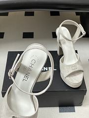 Colestore Chanel Sandals   Suede Kidskin  Gray - 6