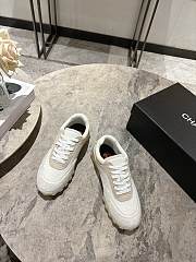 Colestore Chanel Sneakers   Mixed Fibers, Suede Calfskin & Calfskin  Ivory - 6