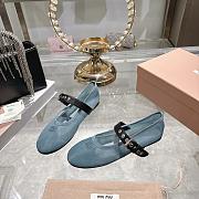 Colestore Miu Miu Mesh fabric ballerinas Anise - 4
