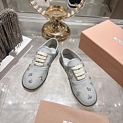 Colestore Miu Miu Embroidered drill sneakers Powder Blue - 6
