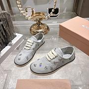 Colestore Miu Miu Embroidered drill sneakers Powder Blue - 5