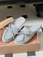 Colestore Miu Miu Suede Deck mules Powder Blue - 6