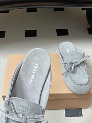 Colestore Miu Miu Suede Deck mules Powder Blue - 2