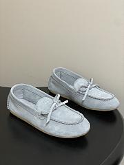 Colestore Miu Miu Suede Deck loafers Powder Blue - 1