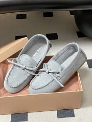 Colestore Miu Miu Suede Deck loafers Powder Blue - 6