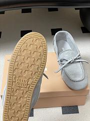 Colestore Miu Miu Suede Deck loafers Powder Blue - 5