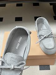 Colestore Miu Miu Suede Deck loafers Powder Blue - 2