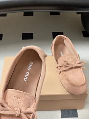 Colestore Miu Miu Suede Deck loafers Peach - 6