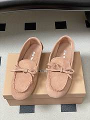 Colestore Miu Miu Suede Deck loafers Peach - 5
