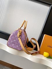 	 Colestore Louis Vuitton Speedy P9 Bandoulière 25 in Ostrich  Lavender 25x15x15cm - 6