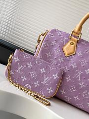 	 Colestore Louis Vuitton Speedy P9 Bandoulière 25 in Ostrich  Lavender 25x15x15cm - 5