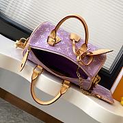 	 Colestore Louis Vuitton Speedy P9 Bandoulière 25 in Ostrich  Lavender 25x15x15cm - 3
