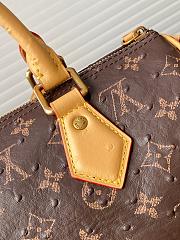 	 Colestore Louis Vuitton Speedy P9 Bandoulière 25 in Ostrich Brown 25x15x15cm - 5