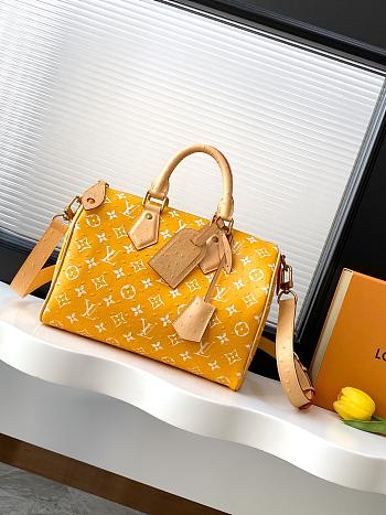 	 Colestore Louis Vuitton Speedy P9 Bandoulière 30 in Ostrich Yellow 32x22.5x18cm