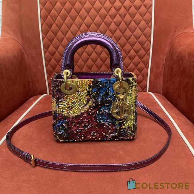 Colestore Dior Mini Lady Dior Bag Art Olga Titus 17 x 15 x 7 cm - 1