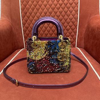 Colestore Dior Mini Lady Dior Bag Art Olga Titus 17 x 15 x 7 cm