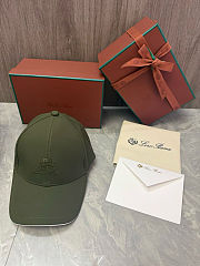 Colestore Loro Piana Baby Logo-embroidered Storm System baseball Cap Green - 1