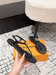 Colestore Louis Vuitton Sunkiss Flat Sandal Black  - 3