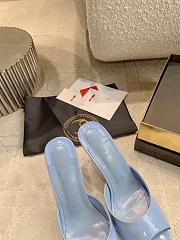 Colestore Christian Louboutin Miss Z Mule 100 mm Mules Patent calf leather Ceruleo  - 6
