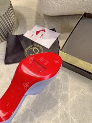 Colestore Christian Louboutin Miss Z Mule 100 mm Mules Patent calf leather Ceruleo  - 3