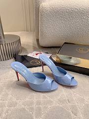 Colestore Christian Louboutin Miss Z Mule 100 mm Mules Patent calf leather Ceruleo  - 2