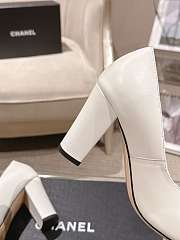 Colestore Chanel Pumps   Lambskin & Patent Calfskin  Ivory & Black - 6