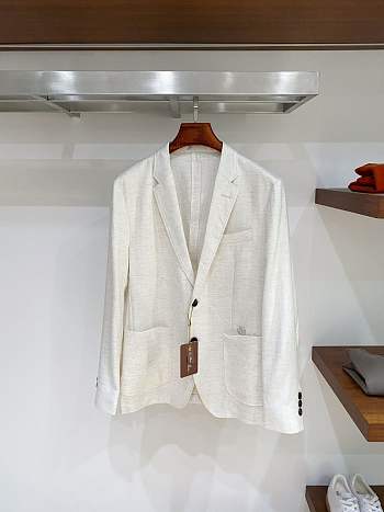 Colestore Loro Piana Blazer  Linen Tencel blend fabric Tender Wall