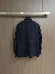 Colestore Brunello Cucinelli Blazer Twill Fabric in Navy Blue - 2
