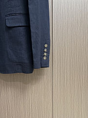 Colestore Brunello Cucinelli Blazer Twill Fabric in Navy Blue - 4