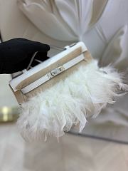 Colestore Hermes Horizon Kelly Pochette White Swift 22cm - 4