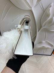 Colestore Hermes Horizon Kelly Pochette White Swift 22cm - 3