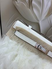 Colestore Hermes Horizon Kelly Pochette White Swift 22cm - 2
