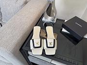 Colestore Chanel Mules Lambskin  Ivory & Black - 5