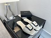 Colestore Chanel Mules Lambskin  Ivory & Black - 4