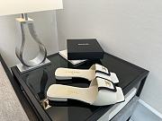 Colestore Chanel Mules Lambskin  Ivory & Black - 3