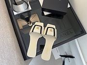 Colestore Chanel Mules Lambskin  Ivory & Black - 2