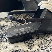 Colestore Chanel Camellia Sandals Glossy calfskin Black &  White - 2