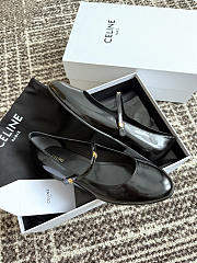 Colestore  Celine City Ballerina In Glossy Calfskin - Black - 5