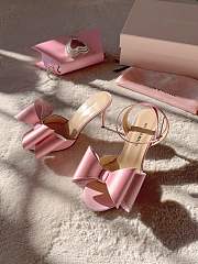 Colestore Mach & Mach bow-satin Sandals Pink  - 1