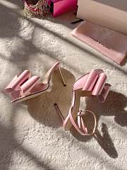Colestore Mach & Mach bow-satin Sandals Pink  - 5