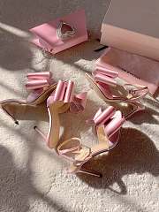 Colestore Mach & Mach bow-satin Sandals Pink  - 4