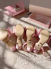 Colestore Mach & Mach bow-satin Sandals Pink  - 3