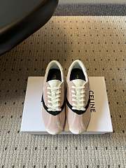 Colestore Celine The Flat Sneaker In Gros Grain, Velvet, Suede Goatskin And Lambskin Pink / Black - 1