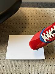 Colestore Celine The Flat Sneaker In Gros Grain, Velvet, Suede Goatskin And Lambskin Red / Electric Blue - 6